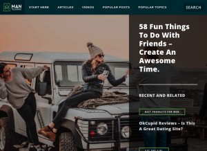 How mantelligence.com looks like on a tablet such as an iPad.