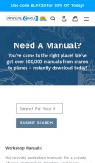 How manual4you.com looks like on a mobile device such as an iPhone.