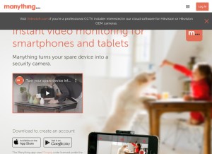 How manything.com looks like on a tablet such as an iPad.