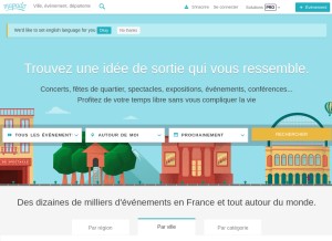 How mapado.com looks like on a tablet such as an iPad.