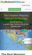How mapbusinessonline.com looks like on a mobile device such as an iPhone.