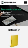 How mapper.dk looks like on a mobile device such as an iPhone.