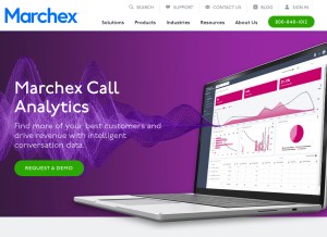 How marchex.com looks like on a tablet such as an iPad.