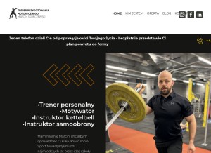 How marcinskorczewski.pl looks like on a tablet such as an iPad.