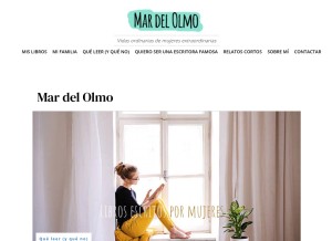 How mardelolmo.com looks like on a tablet such as an iPad.