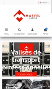 How marfel-valise.com looks like on a mobile device such as an iPhone.