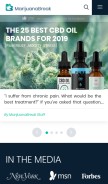 How marijuanabreak.com looks like on a mobile device such as an iPhone.