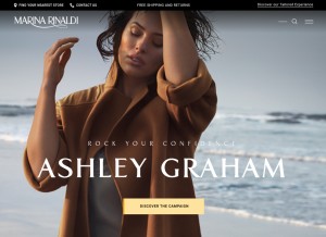 How marinarinaldi.com looks like on a tablet such as an iPad.