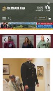 How marineshop.net looks like on a mobile device such as an iPhone.