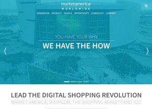 How marketamerica.com looks like on a tablet such as an iPad.