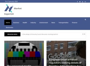 How marketexpert24.com looks like on a tablet such as an iPad.