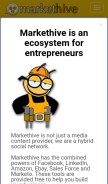 How markethive.net looks like on a mobile device such as an iPhone.
