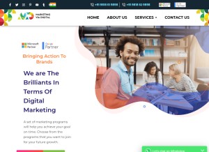 How marketingviadigital.com looks like on a tablet such as an iPad.