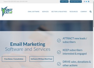 How marketvolt.com looks like on a tablet such as an iPad.