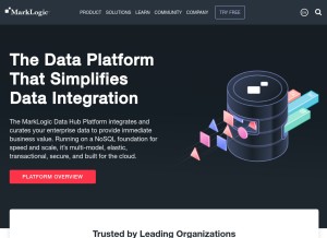 How marklogic.com looks like on a tablet such as an iPad.