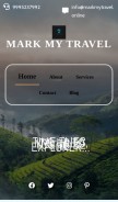 How markmytravel.online looks like on a mobile device such as an iPhone.