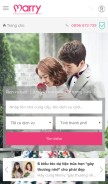 How marry.vn looks like on a mobile device such as an iPhone.
