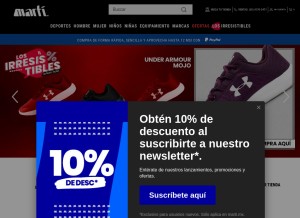 How marti.mx looks like on a tablet such as an iPad.