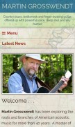 How martingrosswendt.com looks like on a mobile device such as an iPhone.