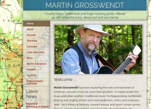 How martingrosswendt.com looks like on a tablet such as an iPad.
