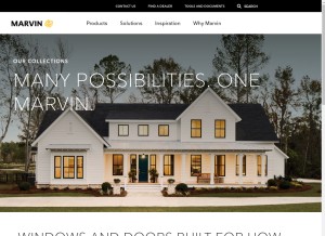 How marvin.com looks like on a tablet such as an iPad.