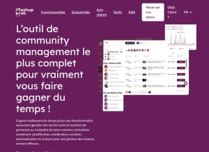 How mashup-web.com looks like on a tablet such as an iPad.