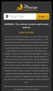 How massagerepublic.com looks like on a mobile device such as an iPhone.