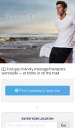 How masseurfinder.com looks like on a mobile device such as an iPhone.