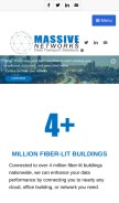 How massivenetworks.com looks like on a mobile device such as an iPhone.