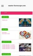 How master-horoscope.com looks like on a mobile device such as an iPhone.