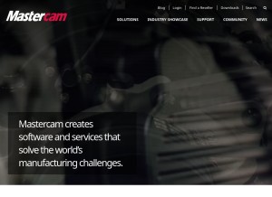 How mastercam.com looks like on a tablet such as an iPad.