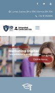 How mastermarketingdigital.org looks like on a mobile device such as an iPhone.