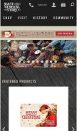How mastgeneralstore.com looks like on a mobile device such as an iPhone.