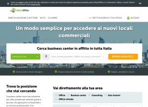 How matchoffice.it looks like on a tablet such as an iPad.
