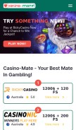 How mate.casino looks like on a mobile device such as an iPhone.