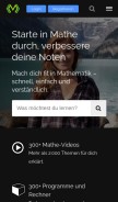 How matheretter.de looks like on a mobile device such as an iPhone.