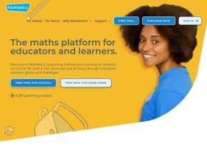 How mathletics.com looks like on a tablet such as an iPad.