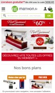 How mathon.fr looks like on a mobile device such as an iPhone.