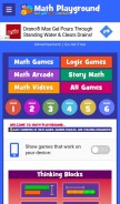 How mathplayground.com looks like on a mobile device such as an iPhone.