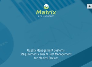 How matrixreq.com looks like on a tablet such as an iPad.