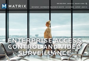 How matrixsys.com looks like on a tablet such as an iPad.