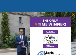 How matrixti.com looks like on a tablet such as an iPad.