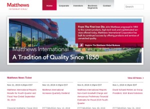 How matw.com looks like on a tablet such as an iPad.