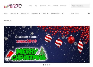 How max270.com looks like on a tablet such as an iPad.