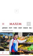 How maximonline.ru looks like on a mobile device such as an iPhone.