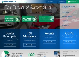 How maximtrak.com looks like on a tablet such as an iPad.