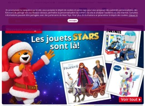 How maxitoys.fr looks like on a tablet such as an iPad.