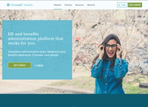 How maxwellhealth.com looks like on a tablet such as an iPad.