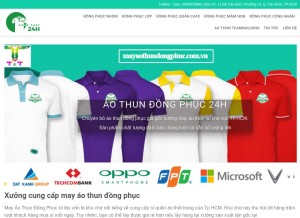 How mayaothundongphuc.com.vn looks like on a tablet such as an iPad.