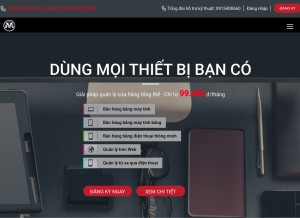 How maybanhang.net looks like on a tablet such as an iPad.